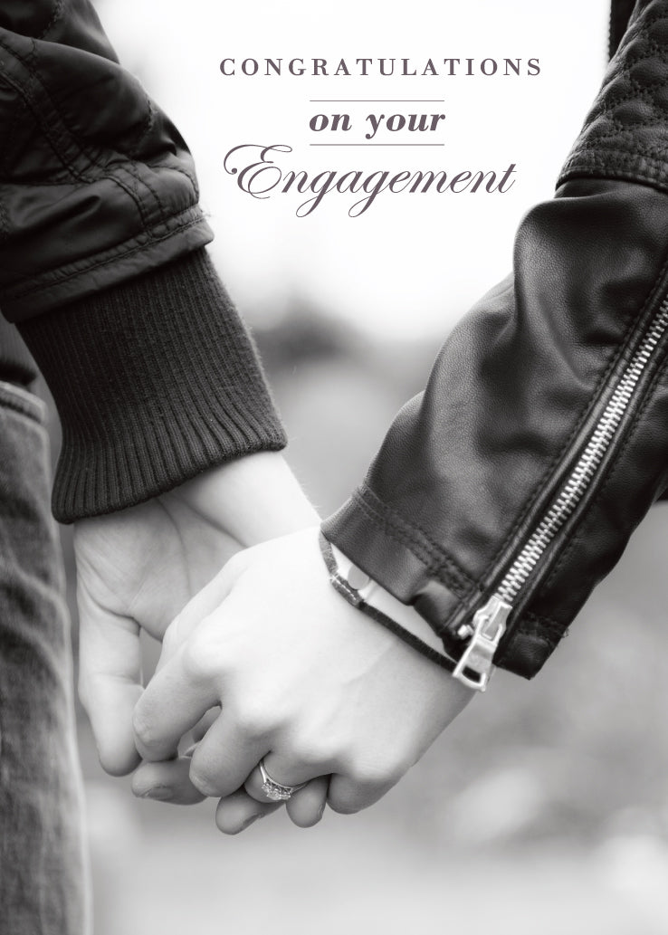 Engagement Card - Couples Hands