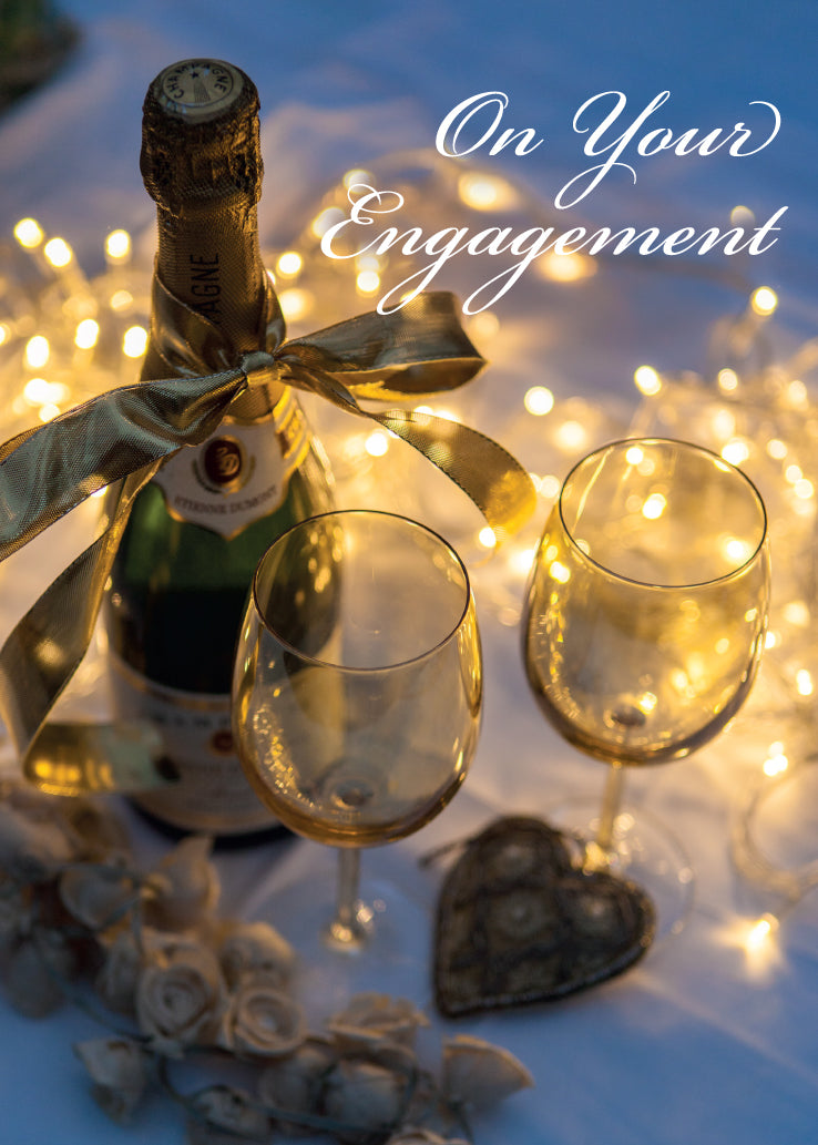 Engagement Card - Champagne Table