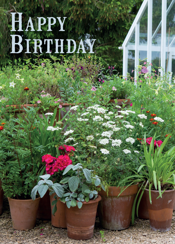 Birthday Card - Garden Scene
