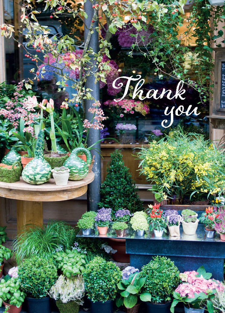 Thank You Card - Parisian Florist Shop