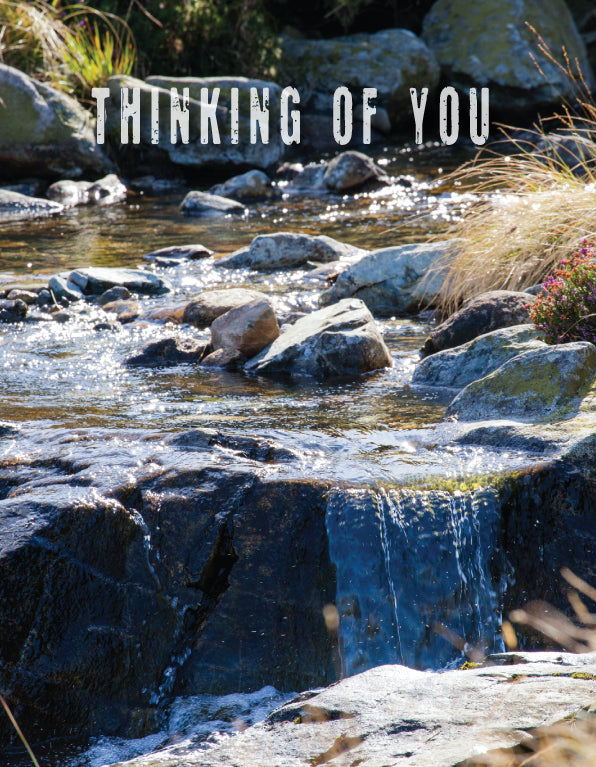 Thinking of You Card - Mountain Stream