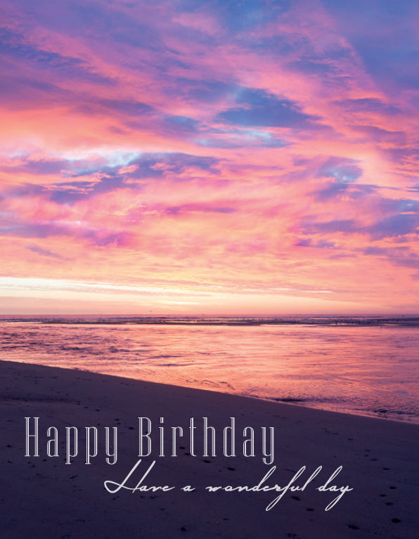 Birthday Card - Sunrise Beach