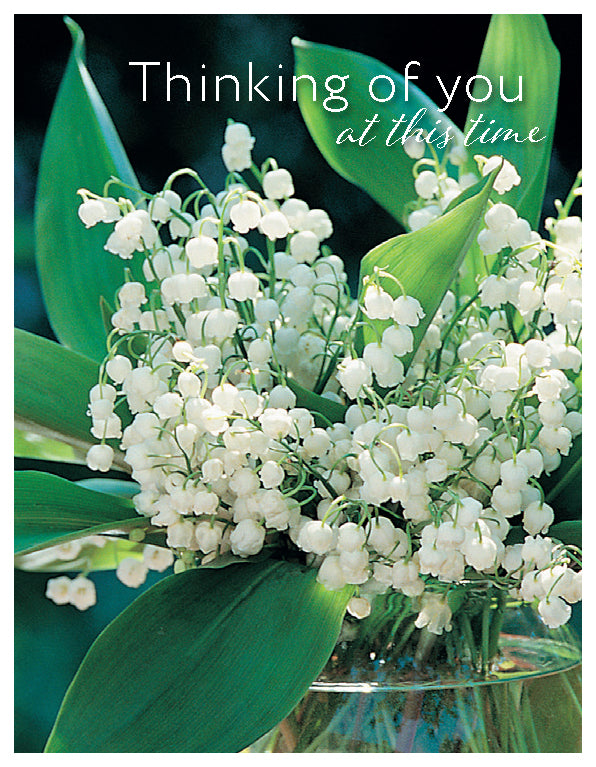 Thinking of You Card - Lily Of The Valley