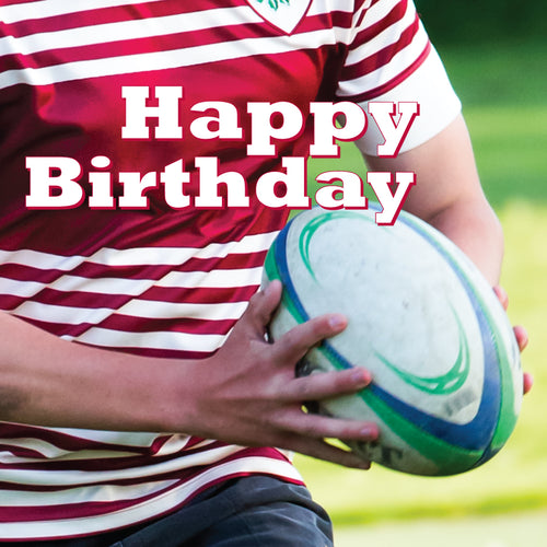 Birthday Card - Rugby Player - Leonard Smith
