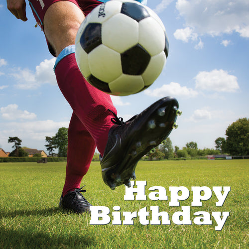 Birthday Card - Footballer - Leonard Smith