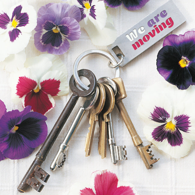 Photonotes Notecards - Keys And Pansies (pack of 5)