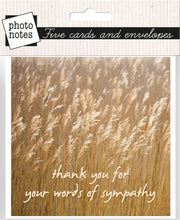 Load image into Gallery viewer, Photonotes Notecards - Light Reeds (pack of 5)
