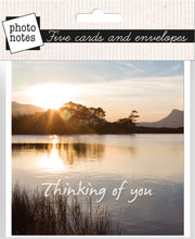 Load image into Gallery viewer, Photonotes Notecards - Scottish Lake (pack of 5)

