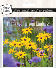 Load image into Gallery viewer, Photonotes Notecards - Rudbeckia (pack of 5)
