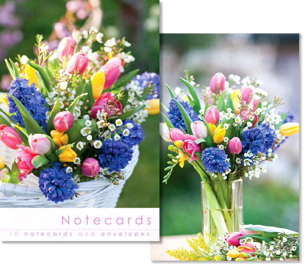 Notecard Wallet - Spring Bouquet (10 cards)