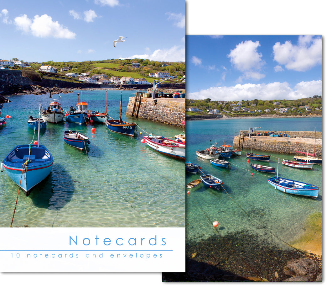 Notecard Wallet - Coverack Harbour (10 cards)