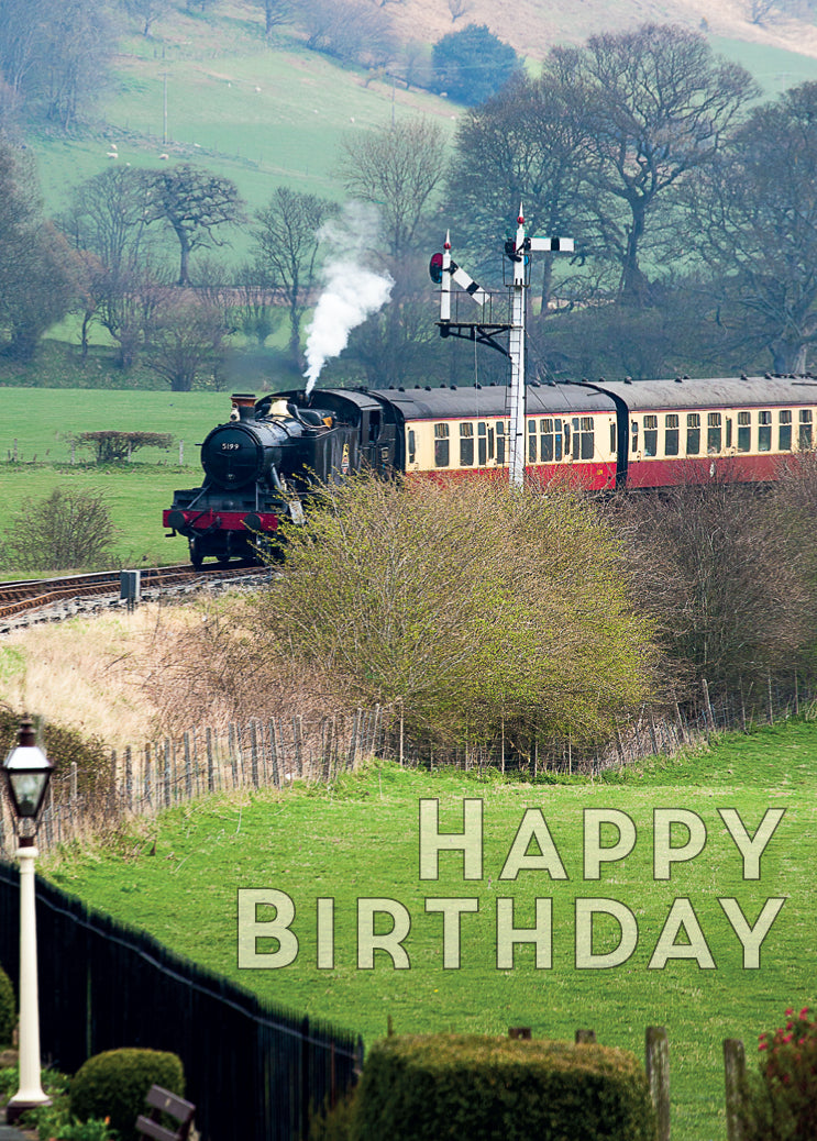 Birthday Card - Steam Train