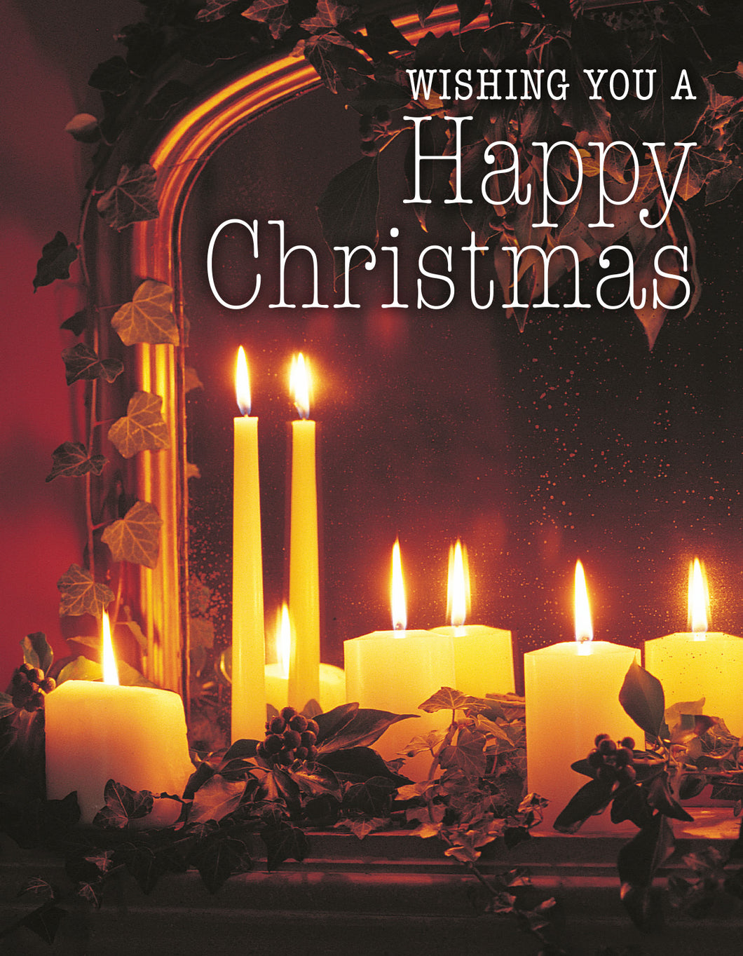 Christmas Card - Candles/Mirror (pack of 4)